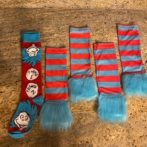 FOUR PIECE SET OF THING 1 & THING 2 HALLOWEEN COS